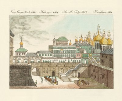 The old palace of the czars in Moscow by German School