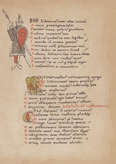 The Poetry of Horace in a 12th Century French Manuscript by German School