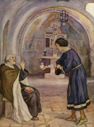 The Priest of San Damiano Rejecting St Francis
