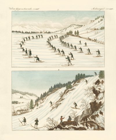 The regiment of skaters in Norway by German School