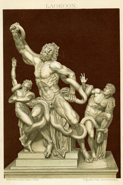 The Statue of Laocoön and His Sons (c.1890) by German School