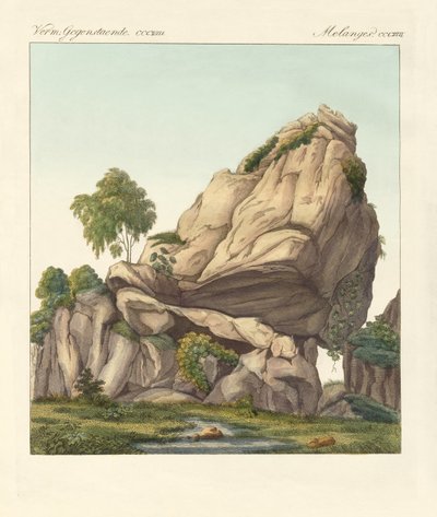 The supposed fossilized Reuter of Fontainebleau by German School