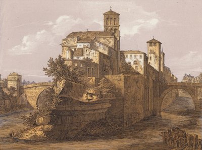 Tiber Island, Rome, Italy by German School