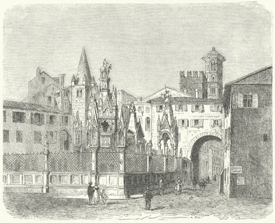 Tombs of the Scaligeri, Medieval Rulers of Verona by German School