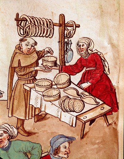 Trade: A Bread Dealer. Miniature from 