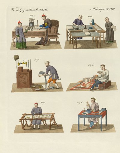 Trades, Arts and Handworks in China by German School
