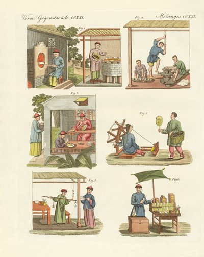 Trades, Arts and Handworks in China by German School