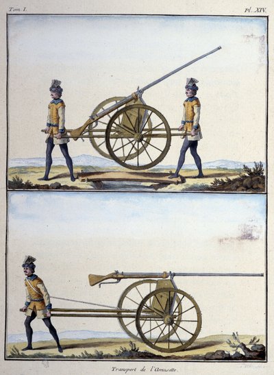 Transport of the Amuse (kind of machine gun) - in My Dreams by the Count of Saxony by German School