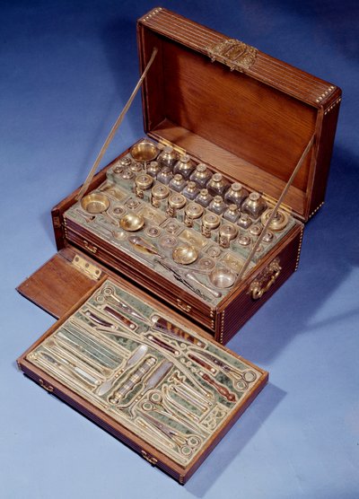 Travel Surgery and Pharmacy Kit. 1640. Augsburg. Decorative Arts, Paris. by German School