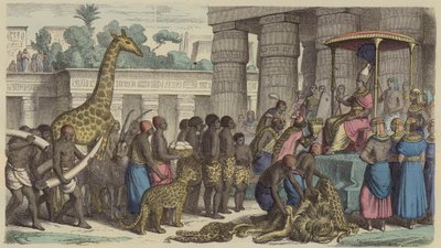 Tribute Offerings from Ethiopia being Presented to the Pharaoh of Egypt by German School