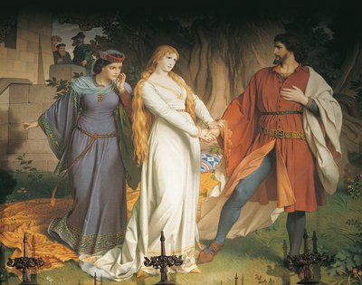 Tristan and Isolde meet in secret for the last time, but their meeting is betrayed and King Mark wounds Tristan with a poisoned spear by German School