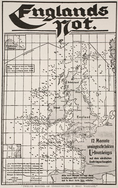 Twelve Months of Unrestricted U-Boat Warfare, 1917-19 by German School