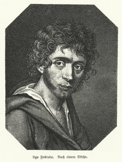 Ugo Foscolo, Italian poet, soldier and revolutionary by German School