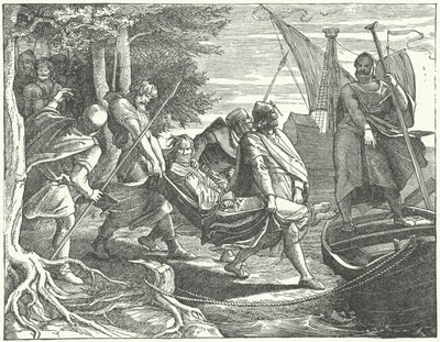 Valdemar II of Denmark Taken Prisoner by Henry I, Count of Schwerin by German School