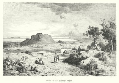View of Athens, Greece, late 19th Century by German School