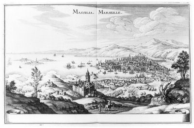 View of Marseilles, from Topographia Galliae by German School