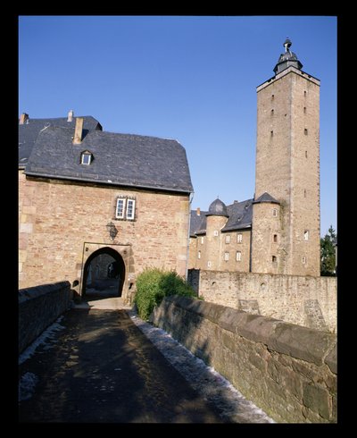 View of Steinau Castle by German School