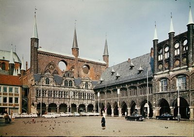 View of the Town Hall in the Market Square by German School