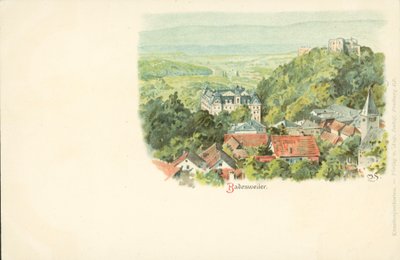 View of the city of Badenweiler, Germany by German School