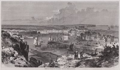 View of the Port of Dieppe, Normandy, France by German School