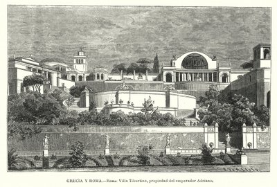 Villa of the Roman Emperor Hadrian, Tivoli, Italy by German School
