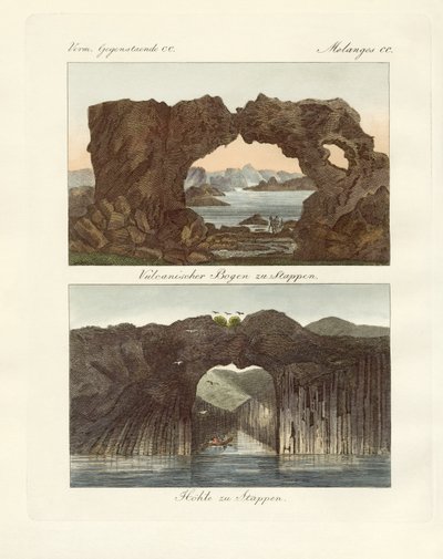 Volcanic Arcs and Caves by German School