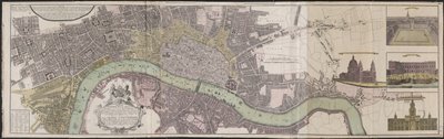 Map of London and Westminster and the Suburb of Southwark by German School