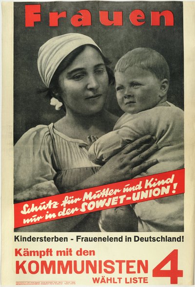 Women! Fight with the communists, vote List 4 by German School