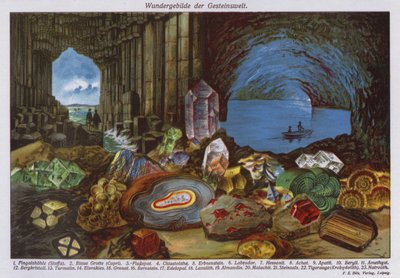 Wonders of the World or Rocks and Crystals by German School