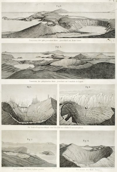 View of the Phlegraean Coast, drawn from Monte Gauro by German School