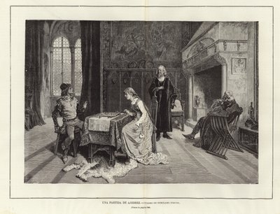 A Game of Chess by Gerolamo Induno