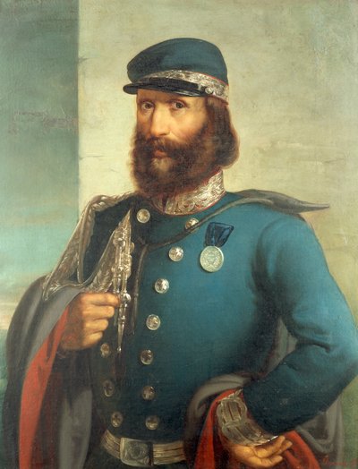 Portrait of Giuseppe Garibaldi, by Gerolamo Induno by Gerolamo Induno