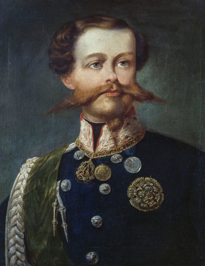 Portrait of Victor Emmanuel II, King of Italy, by Gerolamo Induno by Gerolamo Induno