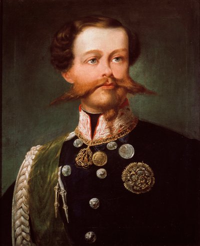 Portrait of the Duke of Savoy Vittorio Emmanuel II, 1848 by Gerolamo Induno