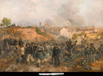 The Battle of Palestro on May 30, 1859 by Gerolamo Induno