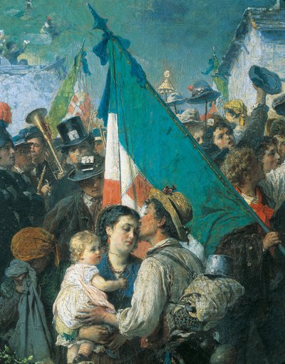 The Departure of the 1866 Conscripts by Gerolamo Induno