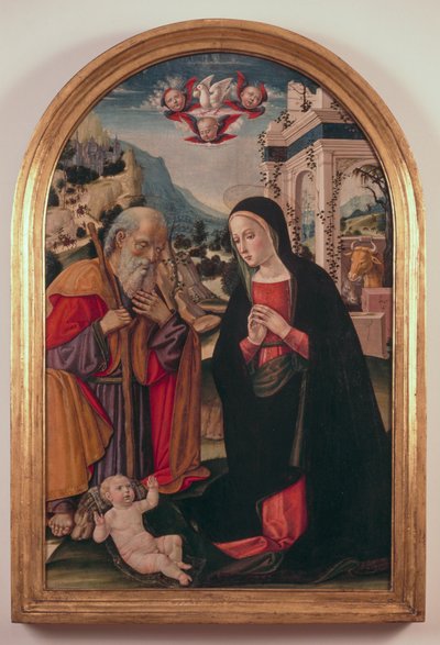 Adoration of the Child by Gerolamo di Benvenuto