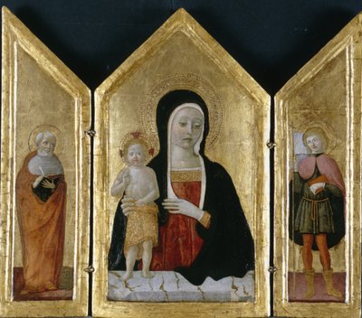 Madonna and Child with Two Saints by Gerolamo di Benvenuto