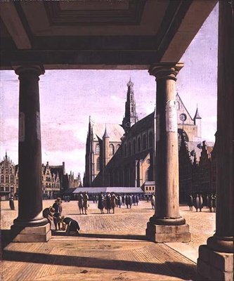 View of Haarlem with the Groote Kerk by Gerrit Adriaensz Berckheyde