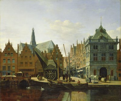 View of the Spaarne at Haarlem, 1667 by Gerrit Adriaensz Berckheyde