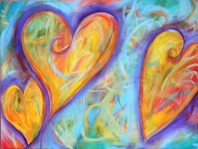 Chalk Hearts, 2023 by Gerrit Greve