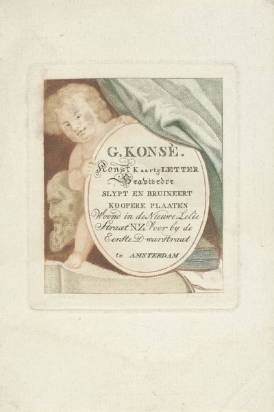 Visiting Card of Gerrit Konsé by Gerrit Konsé