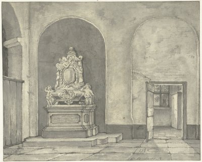 Tomb Monument of Balth. Fredericus von Stosch in the Janskerk in Utrecht by Gerrit Lamberts
