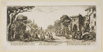 Dying Soldiers by the Roadside, plate sixteen from The Large Miseries of War by Gerrit Lucasz van Schagen