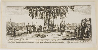 The Hanging, plate eleven from The Large Miseries of War by Gerrit Lucasz van Schagen