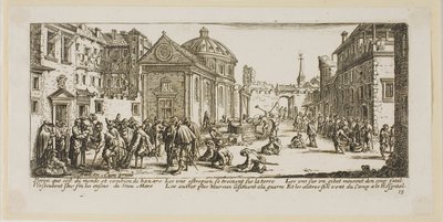 The Hospital, plate fifteen from The Large Miseries of War by Gerrit Lucasz van Schagen