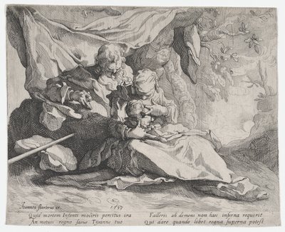 The Rest on the Flight into Egypt by Gerrit Pietersz Sweelink
