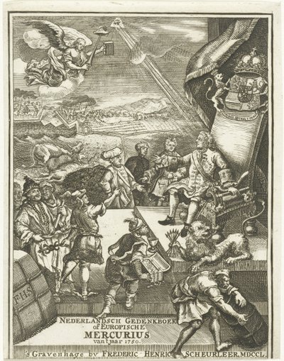 Title Page for the European Mercury of 1750 by Gerrit Sibersma (possibly)