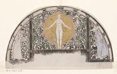 Design for the Frame of a Calendar for 1901 with Women and Flowers by Gerrit Willem Dijsselhof