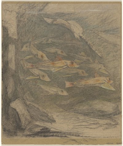 School of Poneys and a Ray by Gerrit Willem Dijsselhof